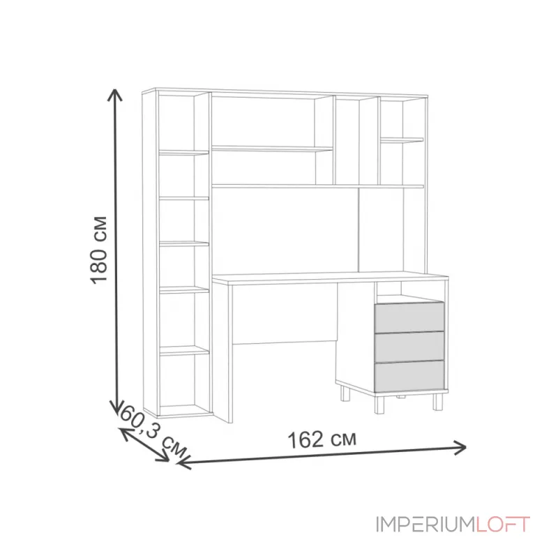 Компьютерный стол Woodville 595681 от ImperiumLoft