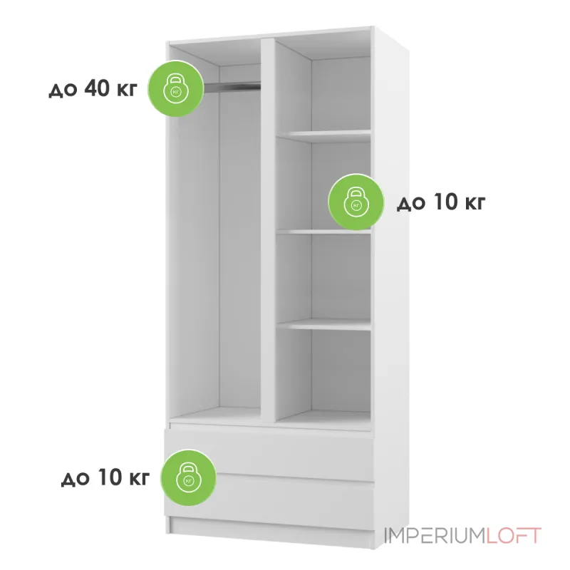 Шкаф Woodville 497484 от ImperiumLoft