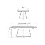 Обеденный стол Woodville 588067 от ImperiumLoft