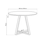 Стеклянный стол Woodville 588039 от ImperiumLoft