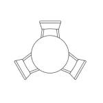 Деревянный стол Woodville 15552 от ImperiumLoft