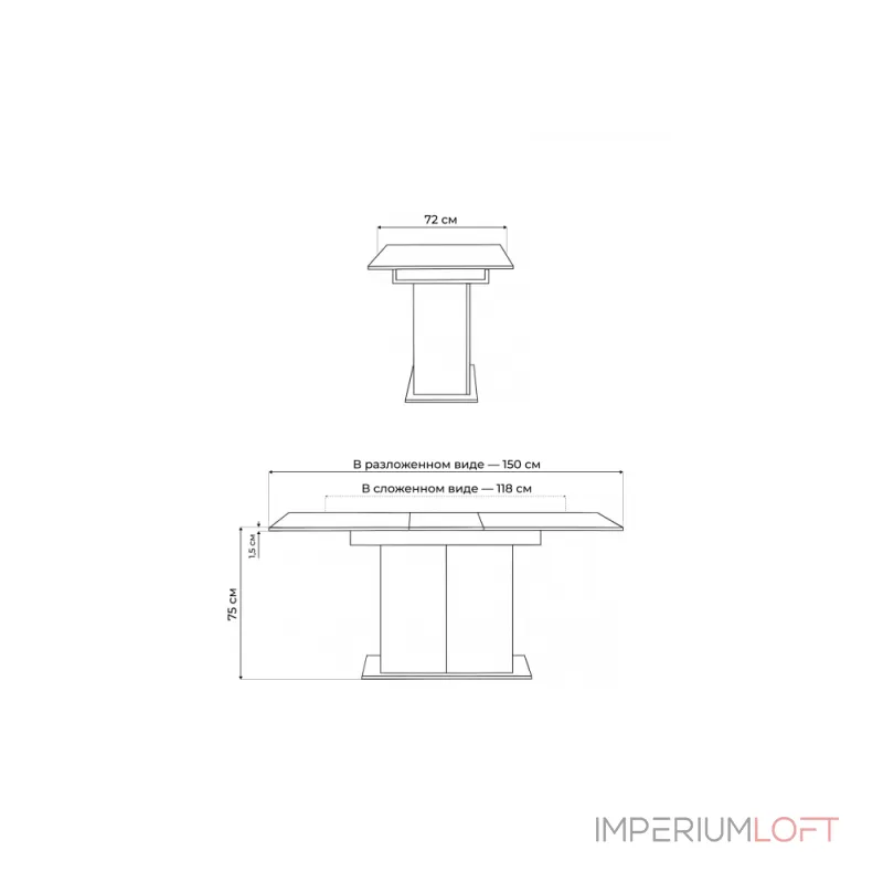 Деревянный стол Woodville 629331 от ImperiumLoft Деревянный стол Woodville 629331 от ImperiumLoft