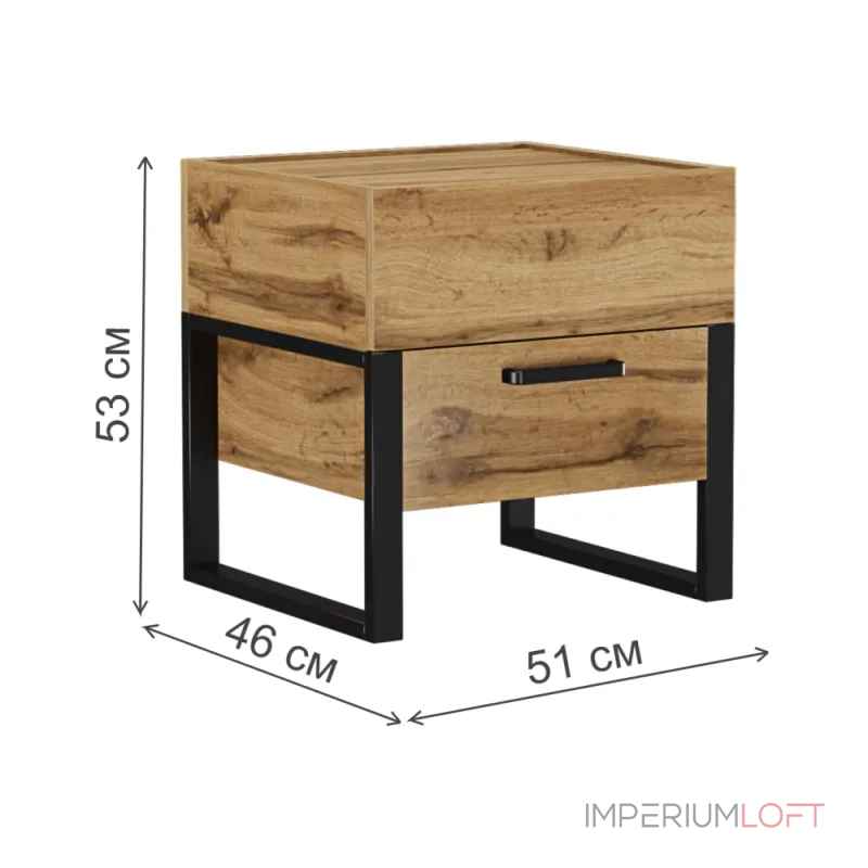 Прикроватная тумба Woodville 406523 от ImperiumLoft Прикроватная тумба Woodville 406523 от ImperiumLoft