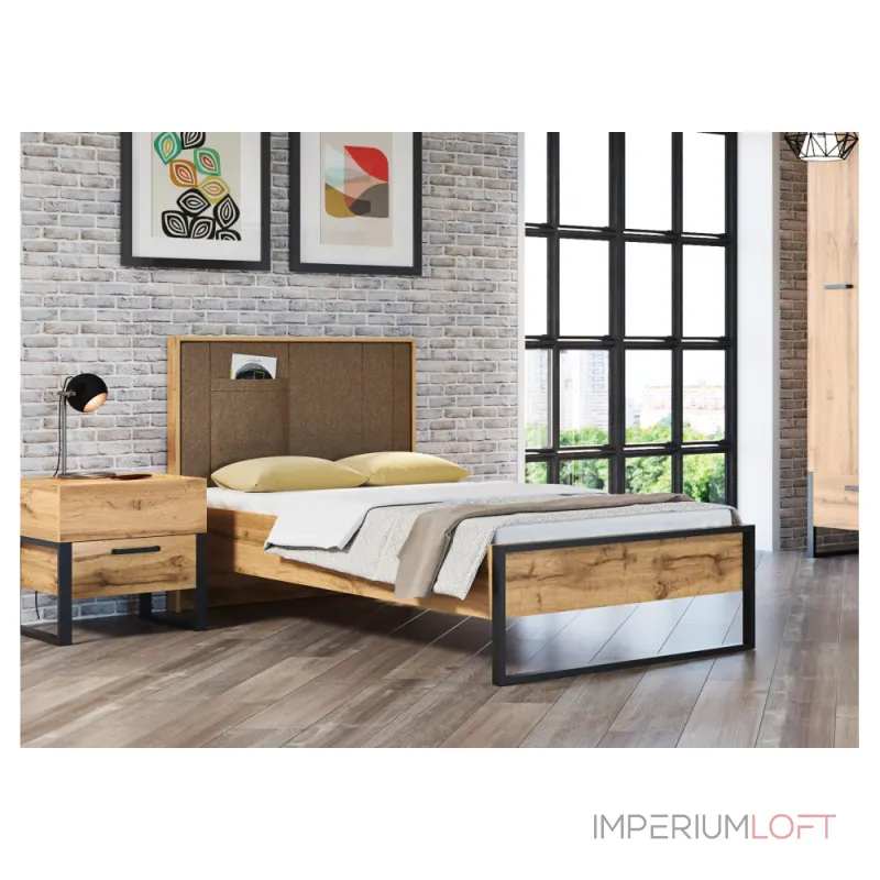 Прикроватная тумба Woodville 406523 от ImperiumLoft Прикроватная тумба Woodville 406523 от ImperiumLoft