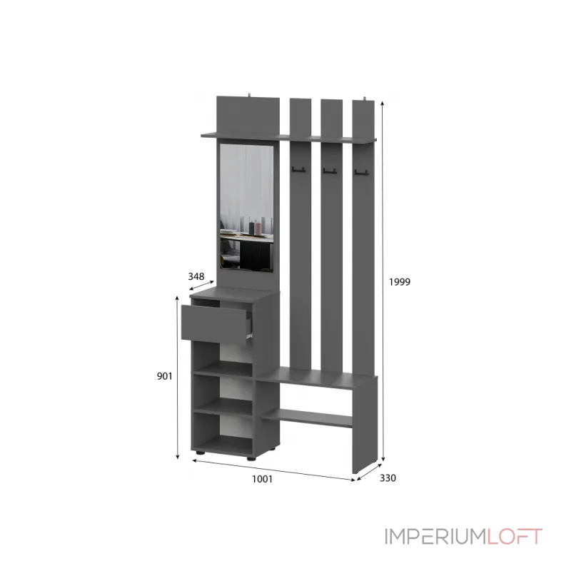 Прихожая Woodville 582748 от ImperiumLoft
