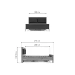 Кровать Woodville 533199 от ImperiumLoft