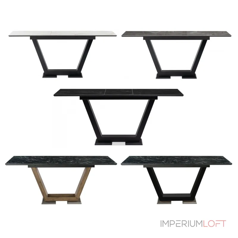 Стеклянный стол Woodville 462404 от ImperiumLoft