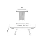 Стеклянный стол Woodville 625993 от ImperiumLoft