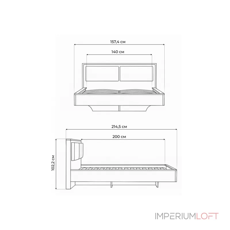 Кровать Woodville 533088 от ImperiumLoft