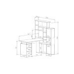 Компьютерный стол Woodville 328694 от ImperiumLoft