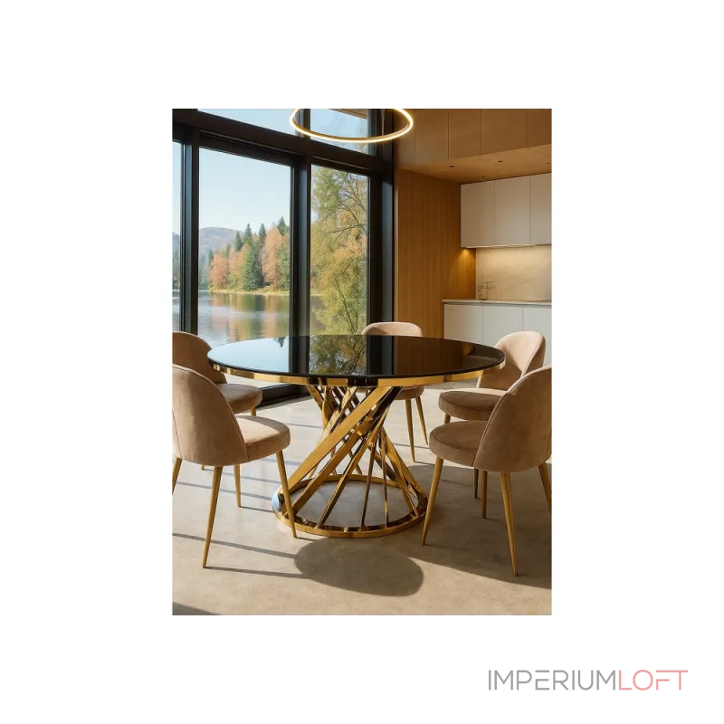 Стеклянный стол Woodville 11642 от ImperiumLoft