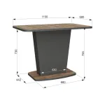 Деревянный стол Woodville 608570 от ImperiumLoft