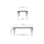 Стеклянный стол Woodville 15305 от ImperiumLoft