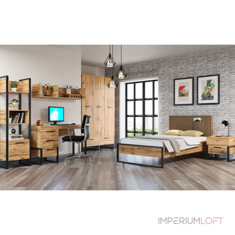 Кровать Woodville 406519 от ImperiumLoft