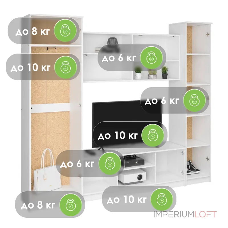 Комплект мебели для гостинной Woodville 507393 от ImperiumLoft