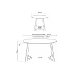 Стеклянный стол Woodville 532385 от ImperiumLoft