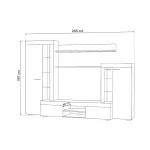 Комплект мебели для гостинной Woodville 499615 от ImperiumLoft