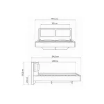 Кровать Woodville 493037 от ImperiumLoft