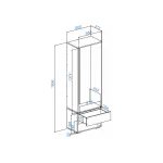 Прихожая Woodville 615369 от ImperiumLoft
