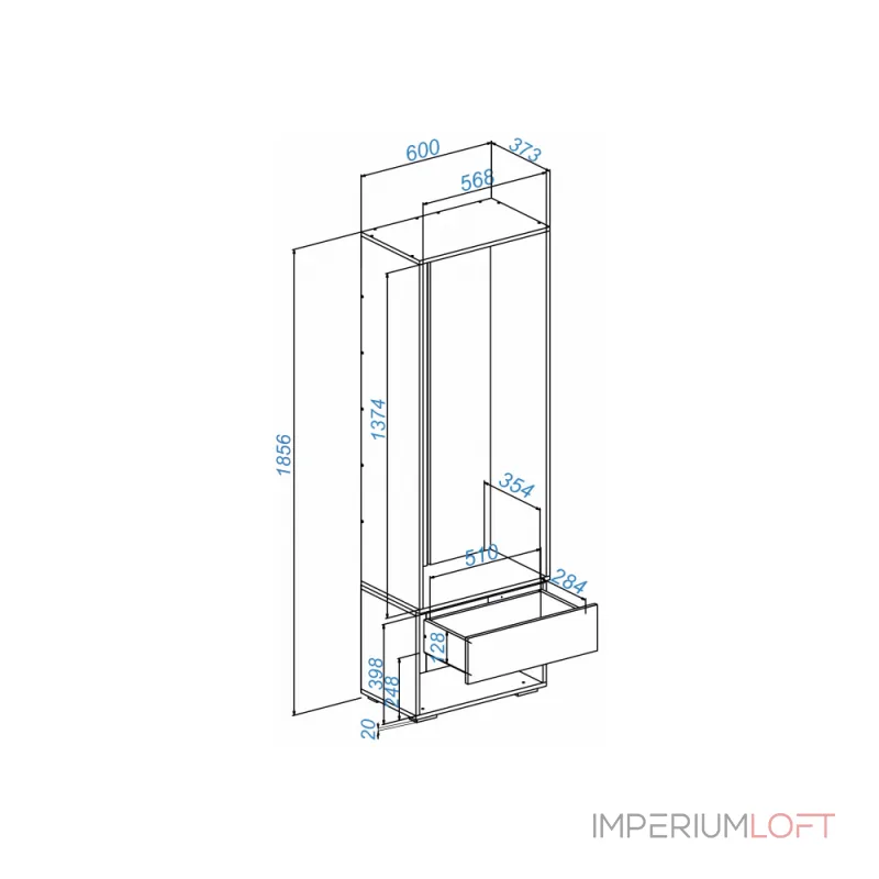 Прихожая Woodville 615369 от ImperiumLoft Прихожая Woodville 615369 от ImperiumLoft