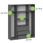 Шкаф Woodville 582763 от ImperiumLoft