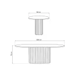 Деревянный стол Woodville 620297 от ImperiumLoft