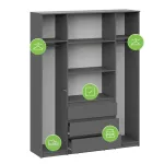 Шкаф Woodville 582763 от ImperiumLoft