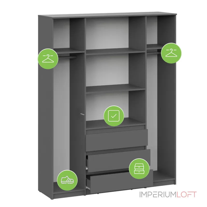 Шкаф Woodville 582763 от ImperiumLoft