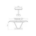 Обеденный стол Woodville 532390 от ImperiumLoft