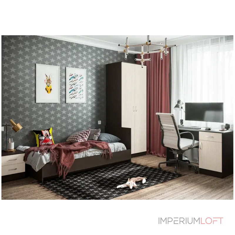 Кровать Woodville 507384 от ImperiumLoft