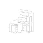 Компьютерный стол Woodville 295292 от ImperiumLoft