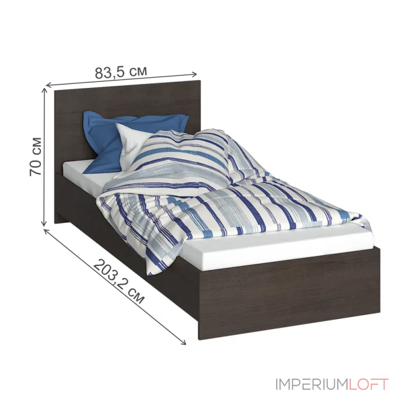 Кровать Woodville 507384 от ImperiumLoft