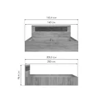 Кровать Woodville 499623 от ImperiumLoft