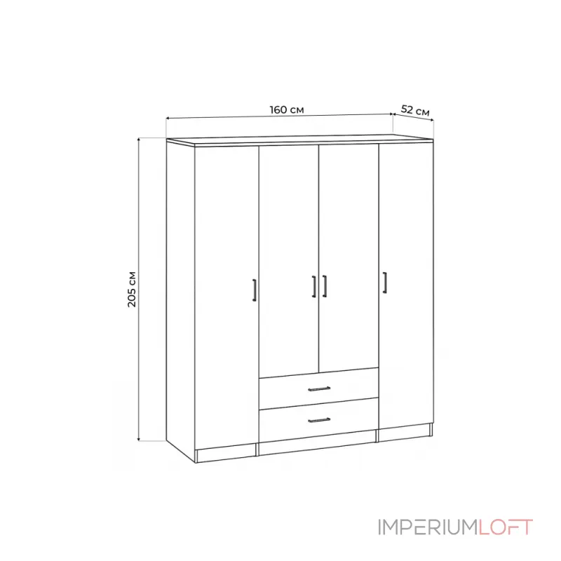 Шкаф Woodville 536244 от ImperiumLoft