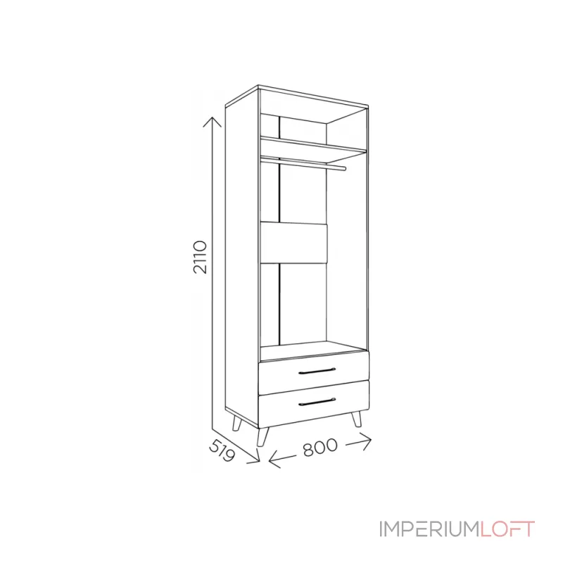 Шкаф Woodville 402334 от ImperiumLoft Шкаф Woodville 402334 от ImperiumLoft