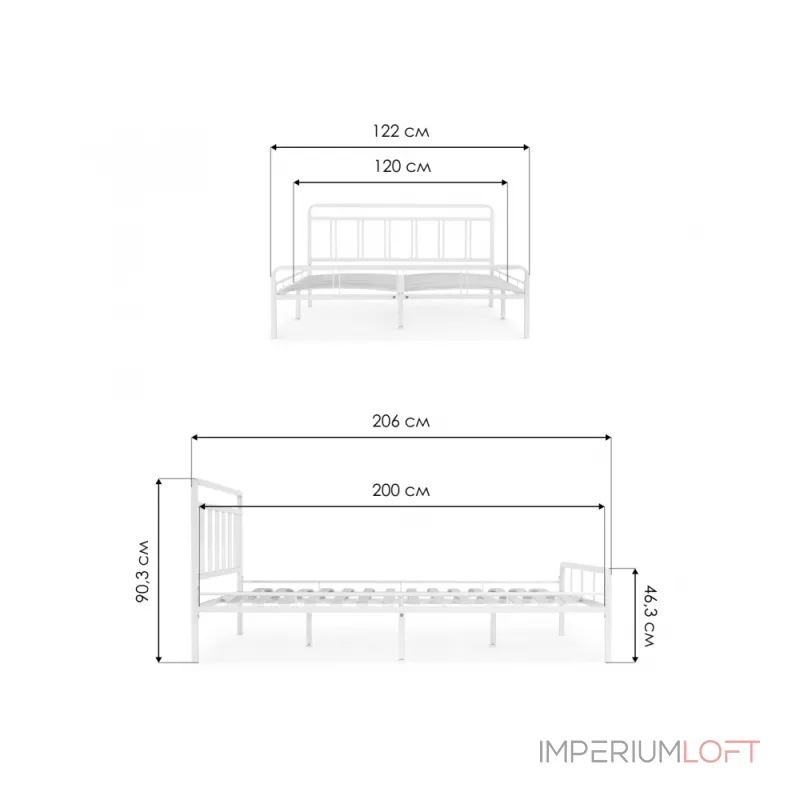 Кровать Woodville 403024 от ImperiumLoft