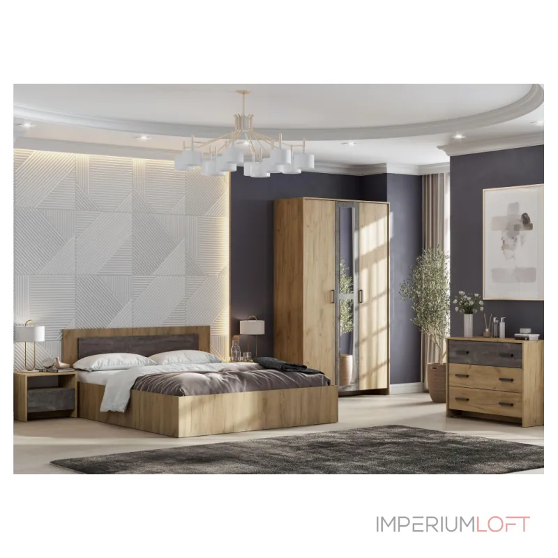 Кровать Woodville 499623 от ImperiumLoft Кровать Woodville 499623 от ImperiumLoft