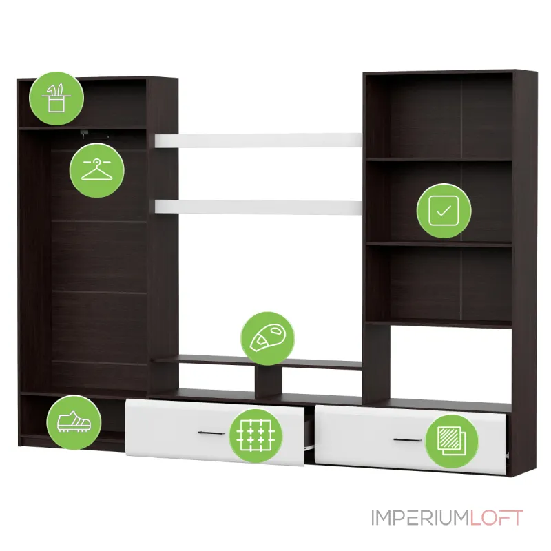 Комплект мебели для гостинной Woodville 499618 от ImperiumLoft Комплект мебели для гостинной Woodville 499618 от ImperiumLoft