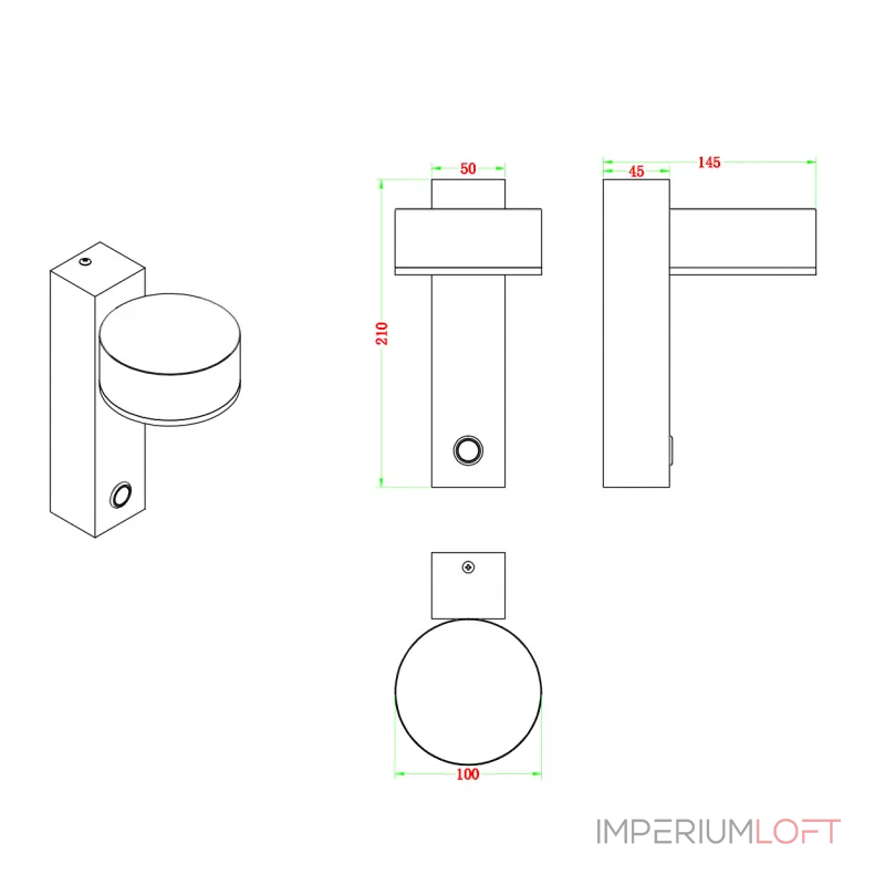 Бра ZORTES DREAM ZRS.2436.21 LED 12Вт от ImperiumLoft