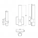 Бра ZORTES LUCIO ZRS.9108.01 LED 12Вт от ImperiumLoft