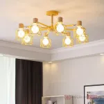Потолочная люстра CORF B3 Yellow 3 lamps от ImperiumLoft