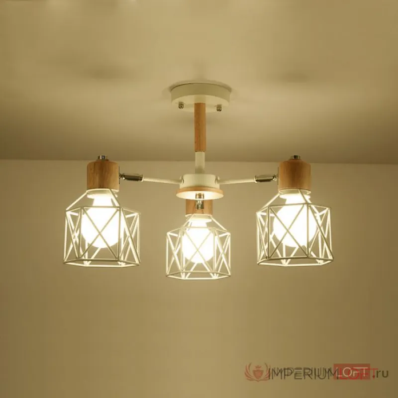 Потолочная люстра CORF B3 Yellow 3 lamps от ImperiumLoft