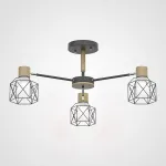 Потолочная люстра CORF B3 Black 3 lamps от ImperiumLoft