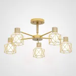 Потолочная люстра CORF B3 Yellow 5 lamps от ImperiumLoft