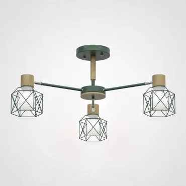 Потолочная люстра CORF B3 Green 3 lamps