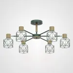 Потолочная люстра CORF B3 Green 6 lamps от ImperiumLoft