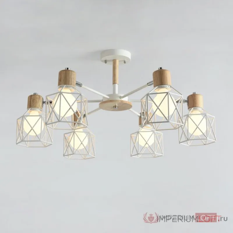 Потолочная люстра CORF B3 Yellow 3 lamps от ImperiumLoft