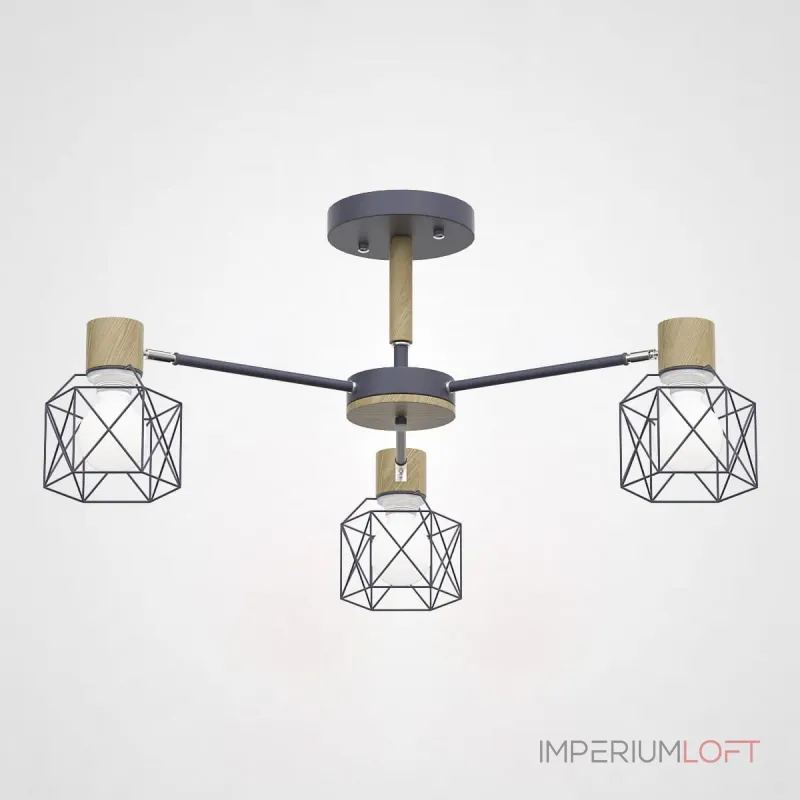 Потолочная люстра CORF B3 Gray 3 lamps от ImperiumLoft Потолочная люстра CORF B3 Gray 3 lamps от ImperiumLoft