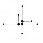 Настенный светильник DOTS B Black от ImperiumLoft