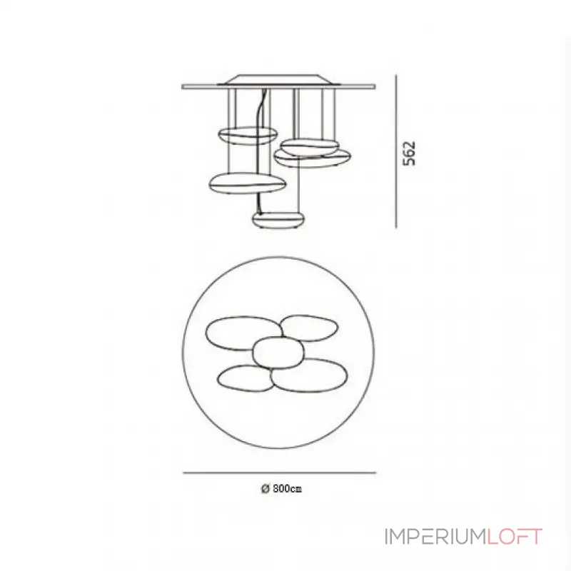 Подвесная люстра Mercury Sospensione